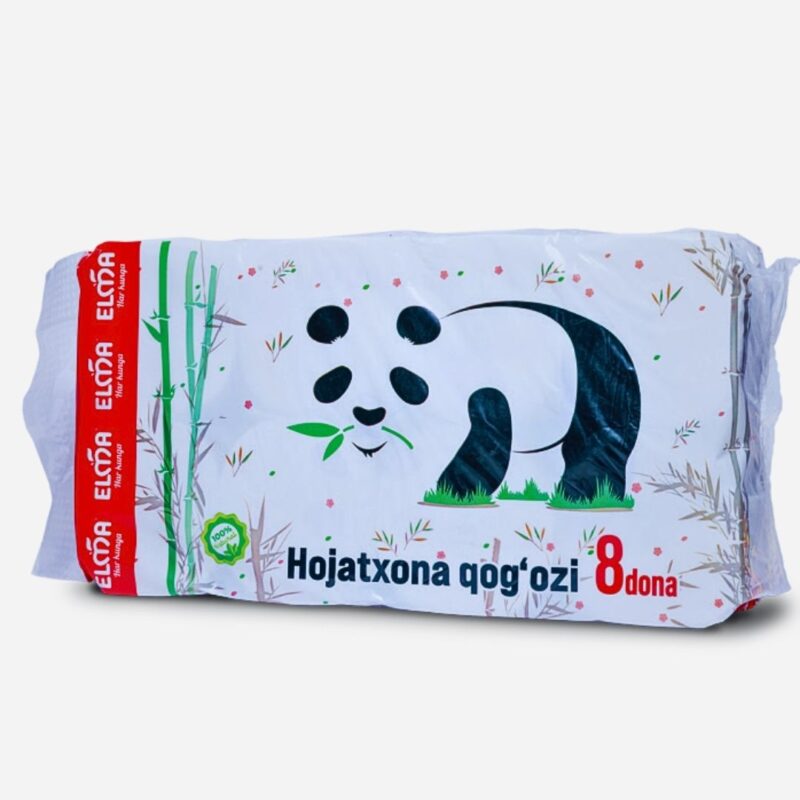 Panda 8 dona Asian pack Elma tualet qog'ozi